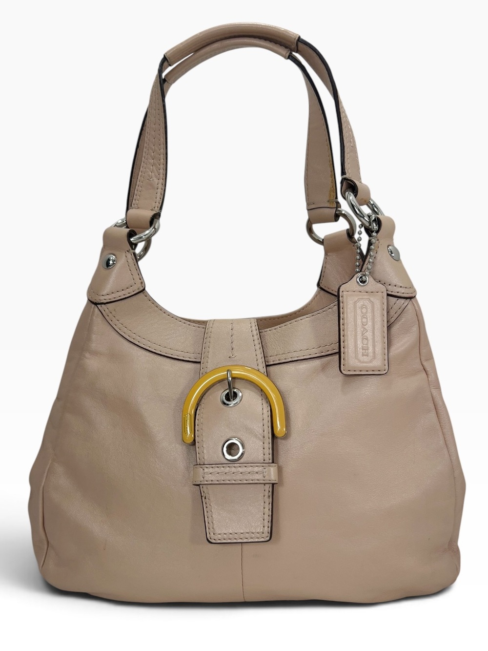 Coach Soho Leather Hobo Bag F17219 in Shell Pink